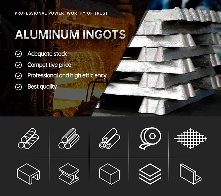 Aluminum Ingot 99.7%/High Pure 99.7% Aluminum Ingot/ A7 Aluminum Metal Ingot at Cheap Price on Sale