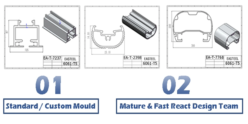 Aluminum Profile Machining Extruded Aluminum Industrial Square Tube