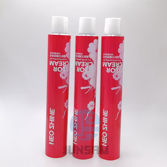 Tubes en aluminium purs vides empaquetant le tube cosmétique mou d'impression de diverses tailles